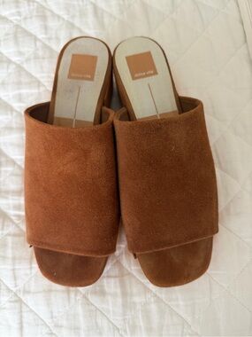 Dolce Vita Brown Suede Slide Mules